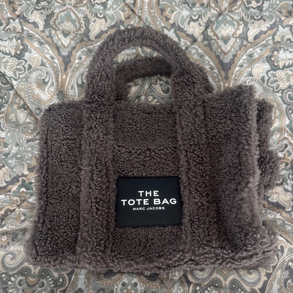 Marc Jacobs Dark Brown Sherpa Tote